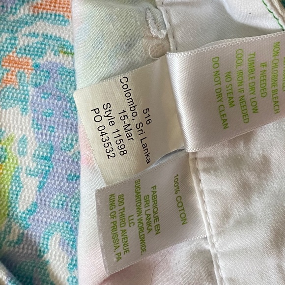 Lilly Pulitzer Buttercup Scallop Hem Resort White Casa Marina Shorts Size 00 - Picture 9 of 15
